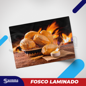 Adesivo FOSCO LAMINADO Uso interno   *FOSCO* Com Laminação 